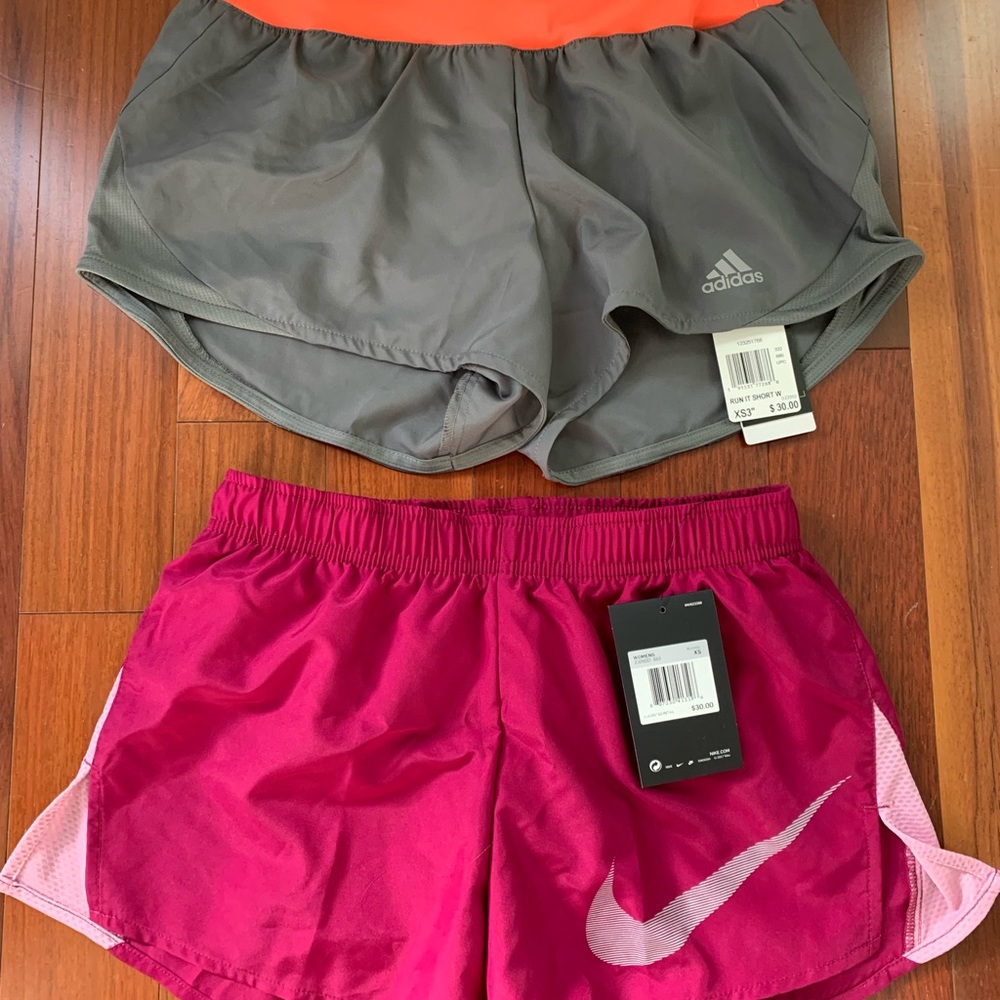 Nike and adidas shorts bundle